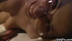 Chubby Blonde Whore Gives Amazing Blowjob