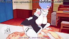 Rem Fucks Hard Ahegao Face Big Boobs Maid Re Zero.