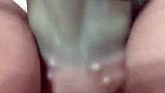 chubby fox tries new toy and medium flint bad dragon