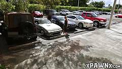 Blonde Babe Bangs Monster Cock in Pawnshop for Junk Car