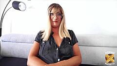 sophie returns to meet two european guys in a casual setting