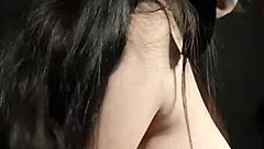 my ebony neighbor tries deepthroating but i end up pounding her ;)