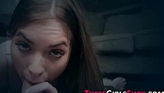 Sucking Teen 18+ Receives Intense Cumshot From Big Cock