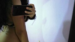 cute girl with big ass uses dildo solo in homemade video