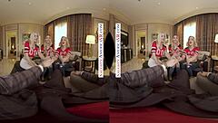 Three Football-Crazed Sexpots Worship Big Dick MVP