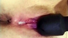 Sexy white girl squirts all over herself during masturbation!