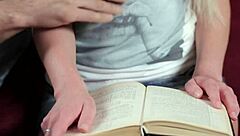 Blonde in Red Velvet Lust Scene 1: Intense Blowjob, Licking, Assfucking, and Facial