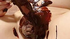 Want To See Japanese Gay Cooking Chocolate Banana? It's Amateur Fun With Penis Play