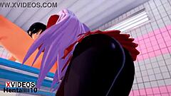 Zero two delivers intense blowjob hentai