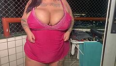 Mary Jhuana Cums Hidden On Sofa At Home With Big Tits