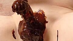 Want To See Japanese Gay Cooking Chocolate Banana? It's Amateur Fun With Penis Play