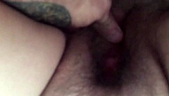 Close up pov of amateur girlfriend doing pussyjob