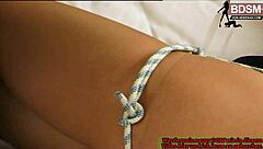 German Slave Girl Punished In BDSM Session With Latex Bondage And Fetish Play