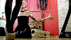 Slave Guy Transformed, Dances Hot for Dominatrix Nika in Latex