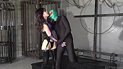 Heroes defeated by the japanese dominatrix, what a wild fight!