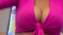 Blonde Crossdresser Gets Wet Pussy Gaping in Gym