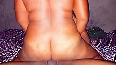 Big breast lady riding the dick!