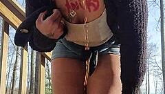 No Fucks Given About Messy Outdoor Desperation