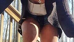 No Fucks Given About Messy Outdoor Desperation