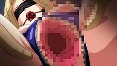 Skinny bitch in hentai anime gets fucked