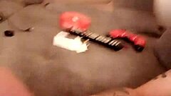 Intriguing German solo masturbation with monster cock, homemade cumshot in 2020.