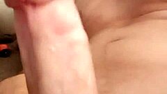 Intriguing German solo masturbation with monster cock, homemade cumshot in 2020.