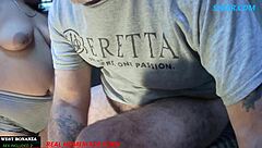 Lizeth performs cum slut blowjob sucking hot cum into mouth