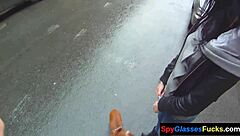 POV Eurobabe Pussy Banged in Window – Spy?