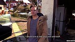 dude pleasures my big cock first, then i gentley penetrated his tight bubble butt - czech hunter