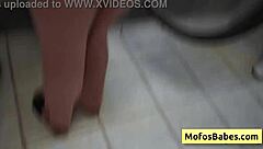 Petite Brunette Teen Sucks Cock in Public Laundromat with Nikki Mars and Jason Legend