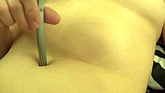 belly button play with fifi foxx in a topless session