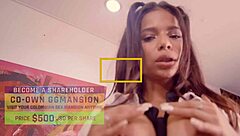 Blonde Babe Blows Black-Haired Latina