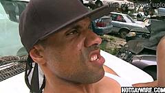 black thug gets fucked by blond guy in gay amateurs