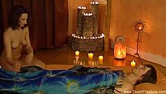 I give him an oiled lingam massage for relaxation.