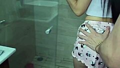 karol the mexican whore fucks her college friend in the bedroom with handjob and doggystyle