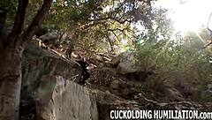 watch me take this big black cock like a total slut in femdom bdsm slave bisexual pov