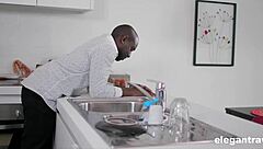 Valentina Ricci cheats with big black cock while bent over in doggystyle