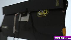 hot best friends take turns sucking photographer's big cock