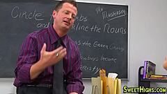 teenager jizz on uniform latina in hardcore college action