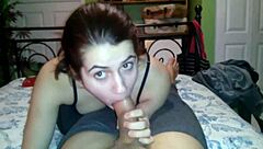 Detailed Blowjob Scene With Beautiful White Girl In Close-Up View Part 2.