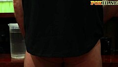 Naughty guy surprises rasta girl with yogurt cum eating in close up