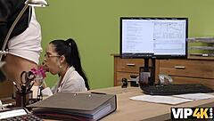 vip4k agent approves brunette nympho for hot sex action interview