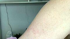 Nurse in Uniform Waxes Hard Cock