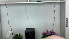 Nurse in Uniform Waxes Hard Cock