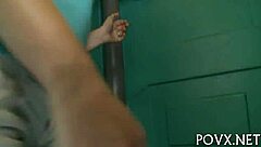 Lovely Amber Ashley's POV Rough Fucking with Wet Pussy and Small Tits