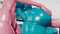 return to lewd futanari action in this hentai anime