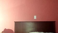 A passionate amateur with small breasts enjoys a big black cock