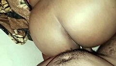 Intense cumshot on the cuckold's bbw wife at home