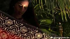 Pretty Indian Brunette Teasing and Dancing Nude in Softcore Erotic Scene