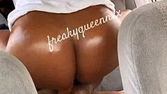 parked for wild road trip fun with big black cock